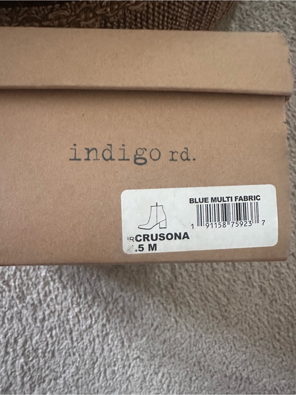 Indigo Rd. Crusona Women’s Ankle Bootie Floral Canvas Side Zip Round Toe 8.5 IOB - Picture 10 of 10